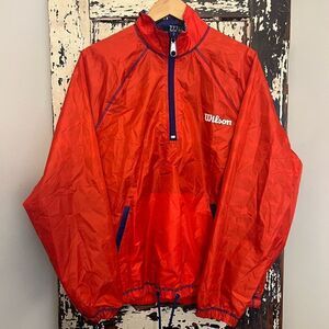 Forever 21 Men x Wilson Retro Nylon zip windbreaker Jacket.  Size Medium.